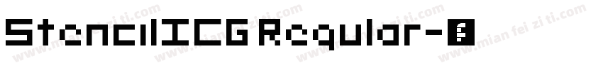 StencilICG Regular字体转换